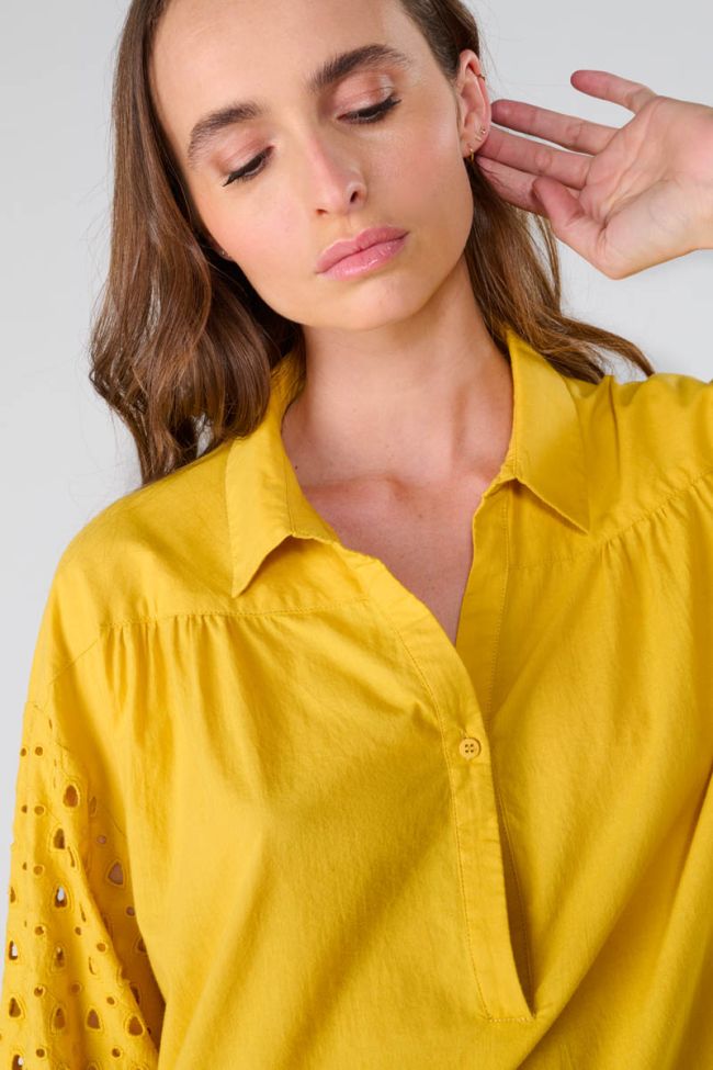 Cunca mustard blouse