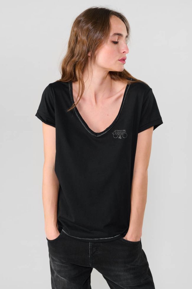 Black printed Digori T-shirt