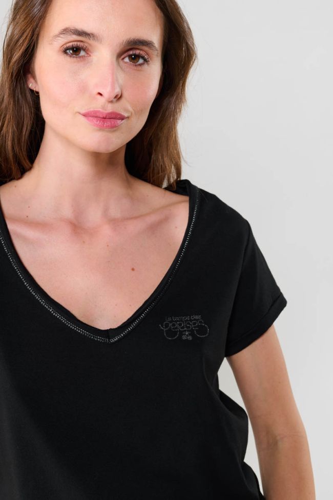 Black printed Digori T-shirt