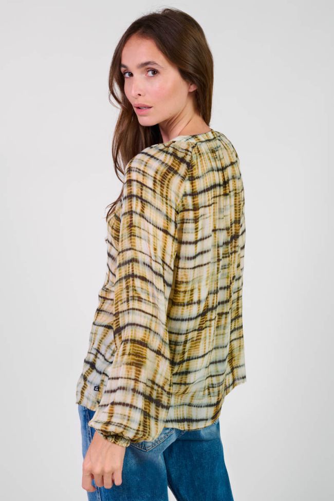 Dyana mustard tie and dye shirt