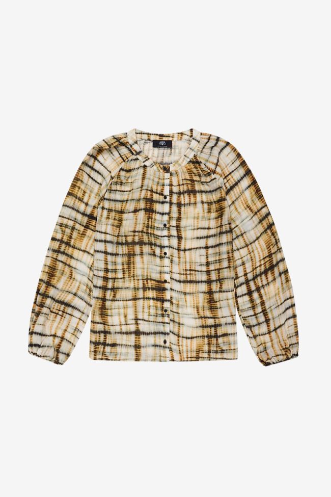 Dyana mustard tie and dye shirt