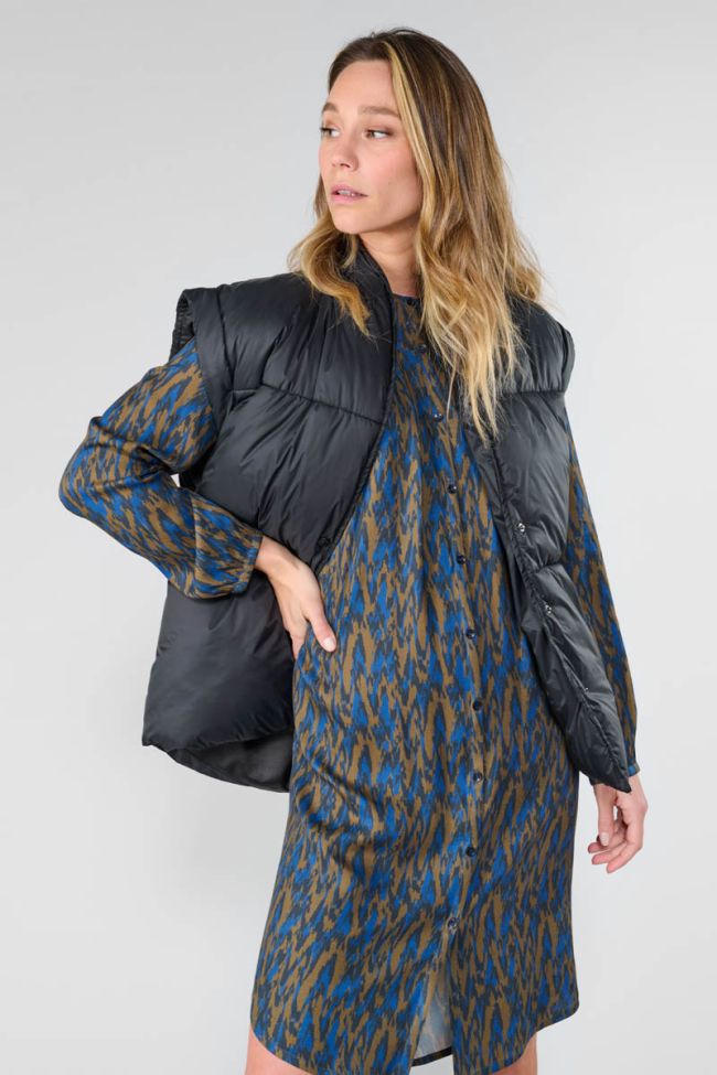 Kiko black sleeveless padded jacket