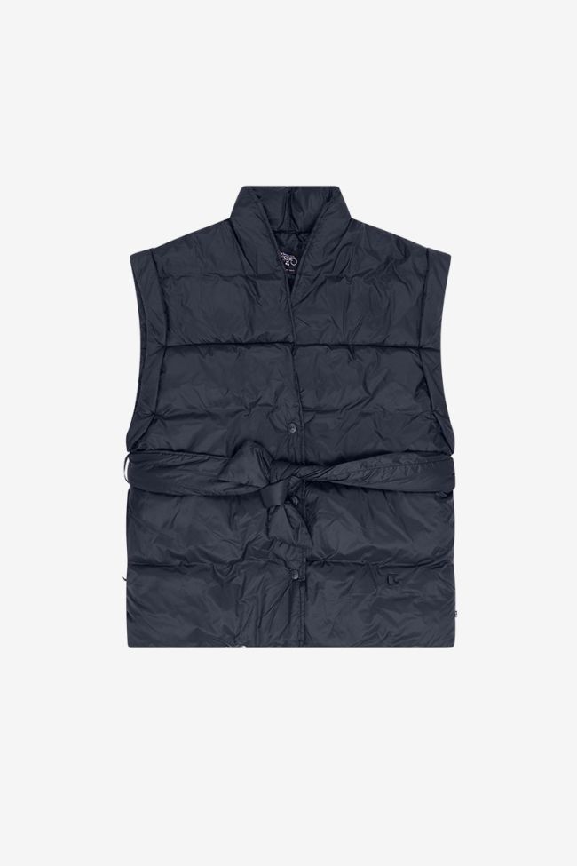 Kiko black sleeveless padded jacket