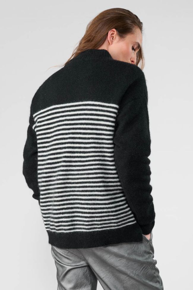 Land wool blend striped jumper