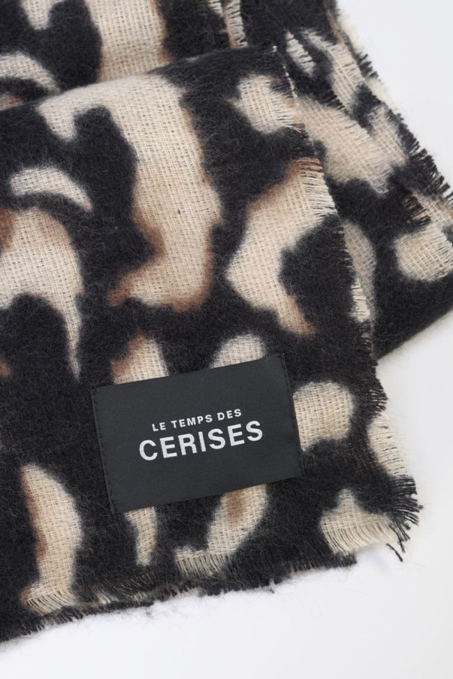 Listero leopard print scarf