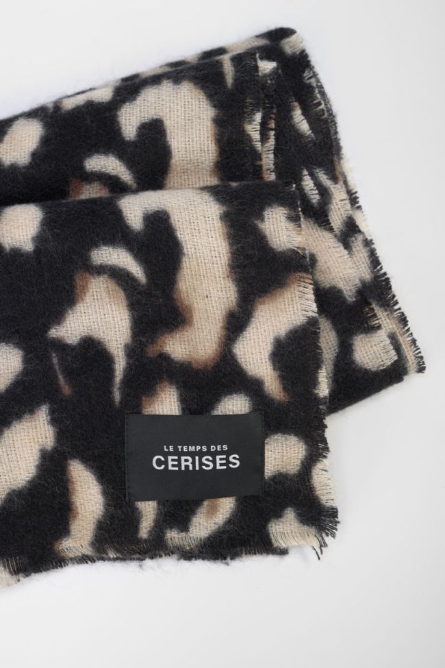 Listero leopard print scarf