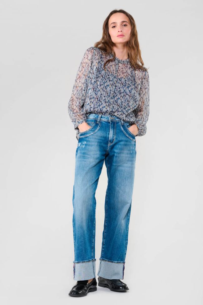 Chemise Maclear bleue à motif