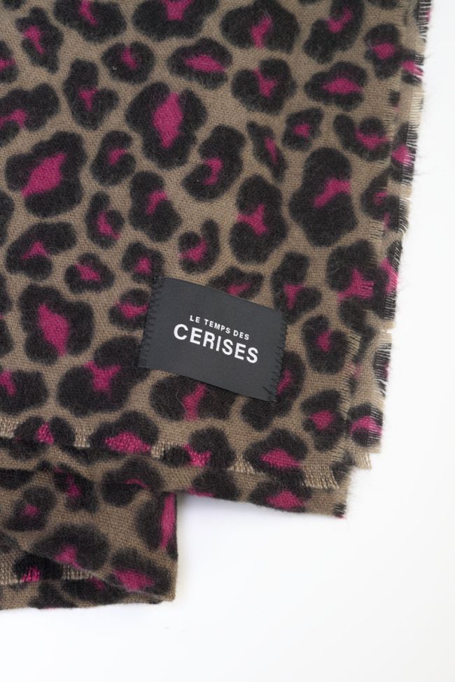Majaro leopard print scarf