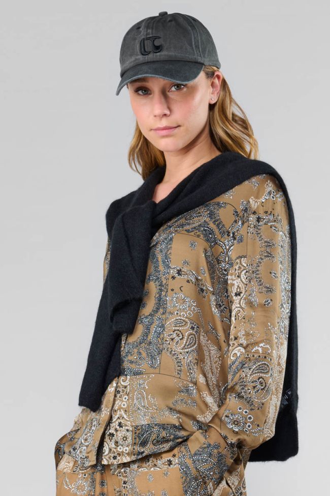 Morena khaki paisley shirt