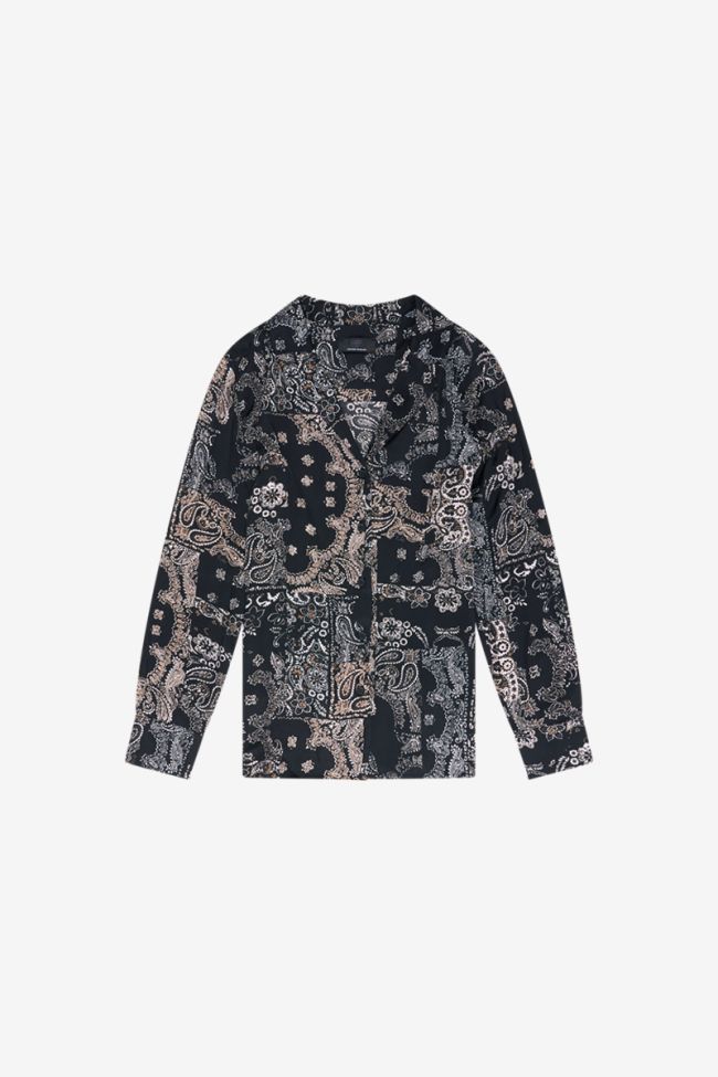 Morena black paisley shirt