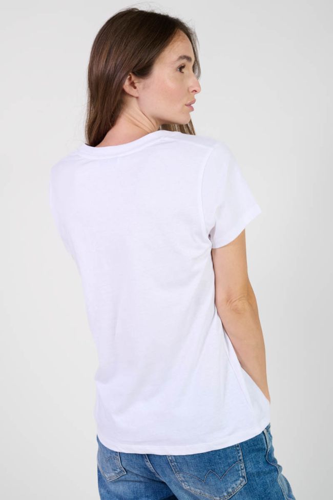 Moubi white print T-shirt