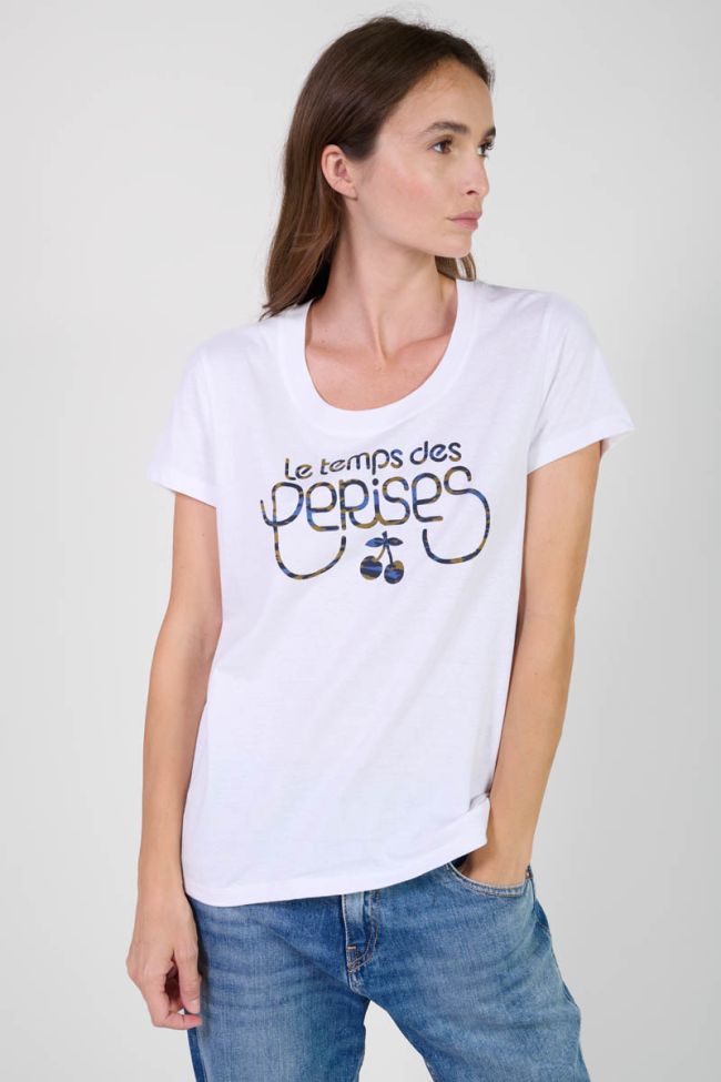 Moubi white print T-shirt