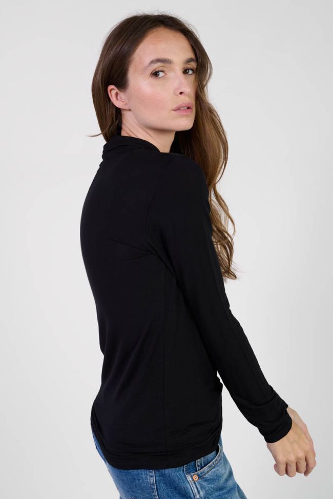 Top Nammy col roulé noir