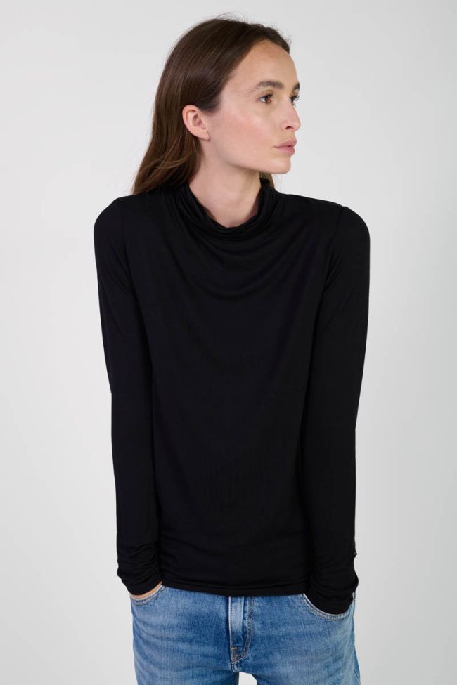 Top Nammy col roulé noir