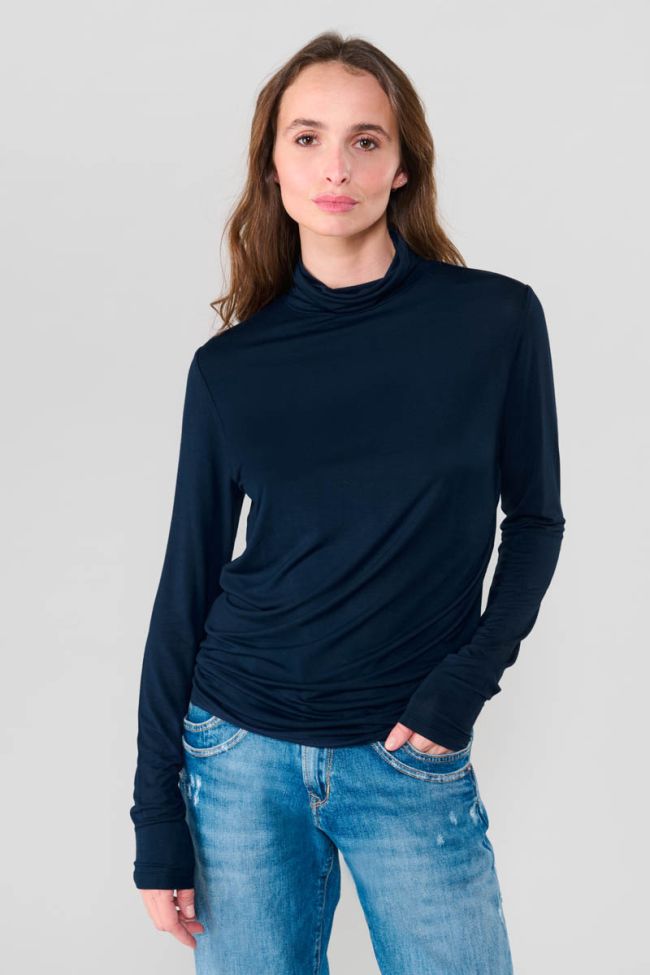Nammy navy turtleneck T-shirt