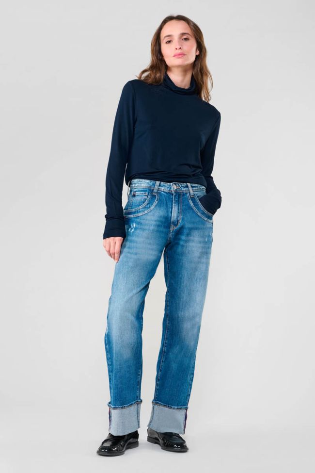 Nammy navy turtleneck T-shirt