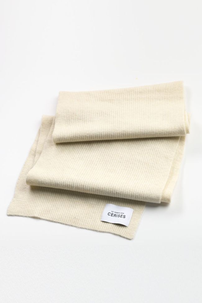 Nieve cream scarf