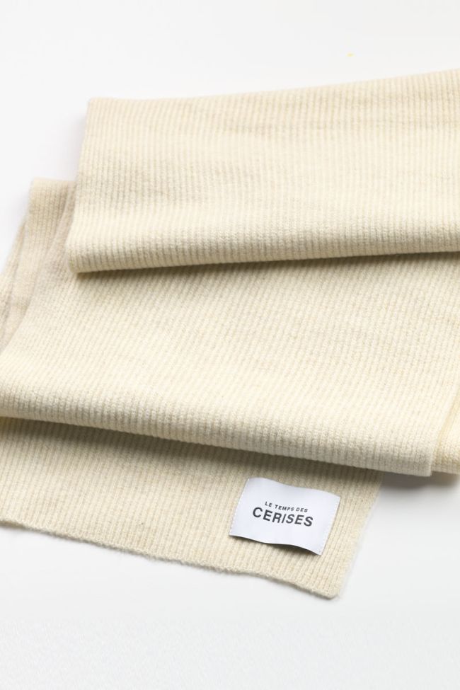 Nieve cream scarf