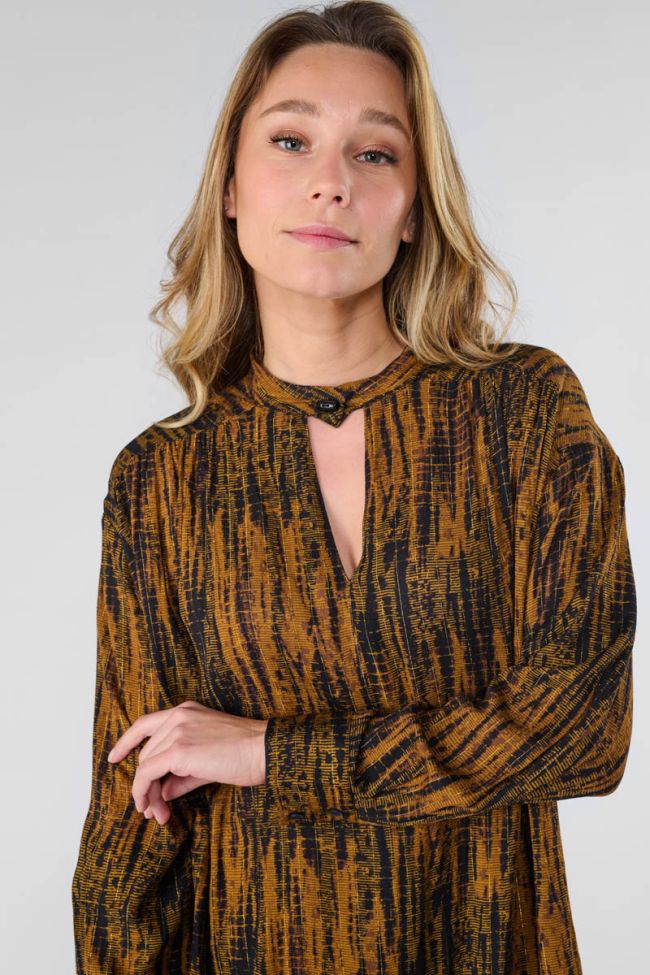 Robe Roy à motif tie and dye