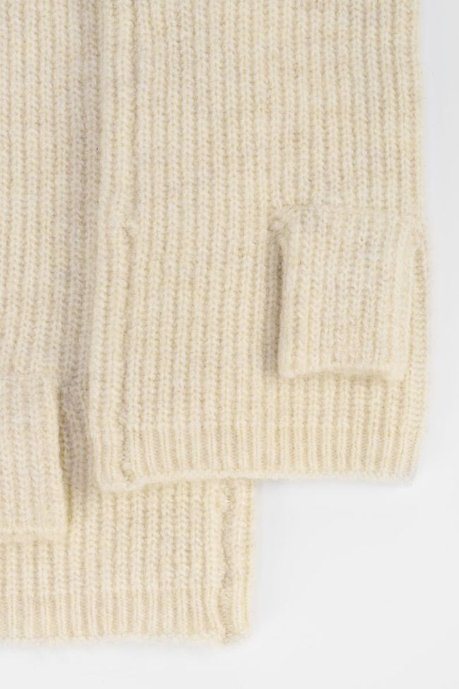Tecla cream mittens