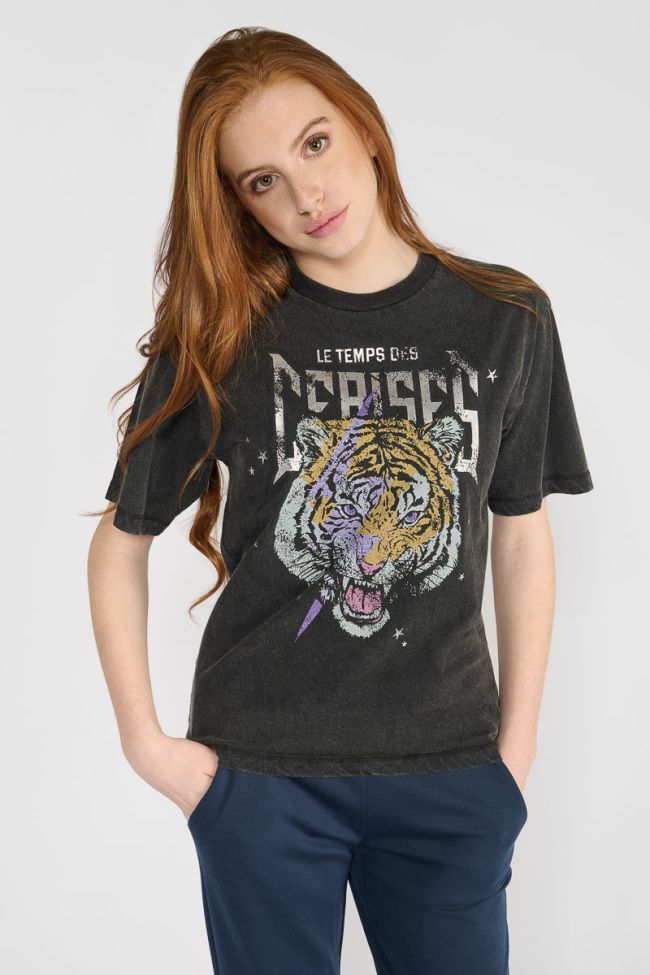 Black printed Abbigi T-shirt