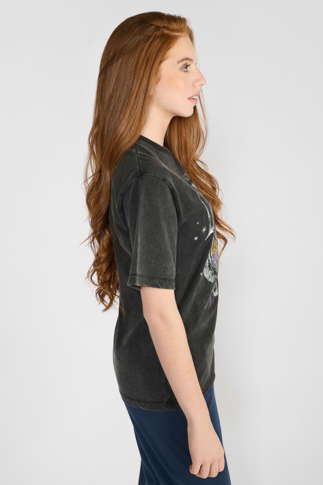 Black printed Abbigi T-shirt