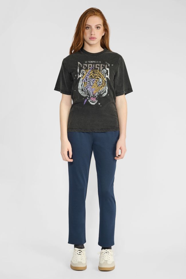 Black printed Abbigi T-shirt