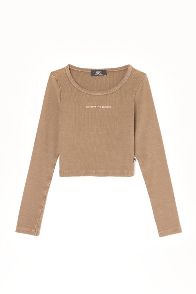Albegi light brown crop top