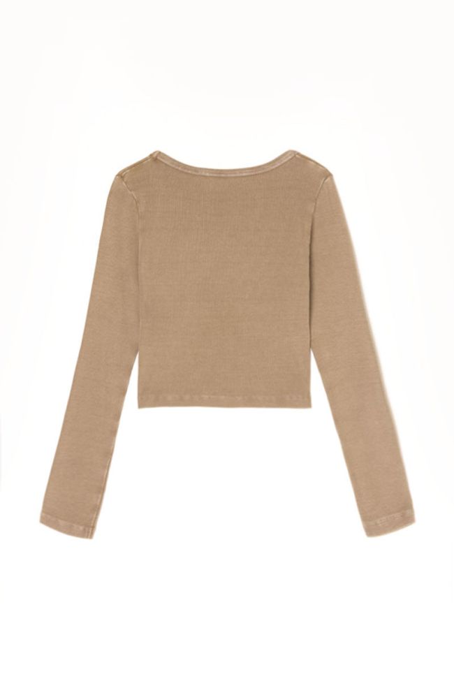 Albegi light brown crop top