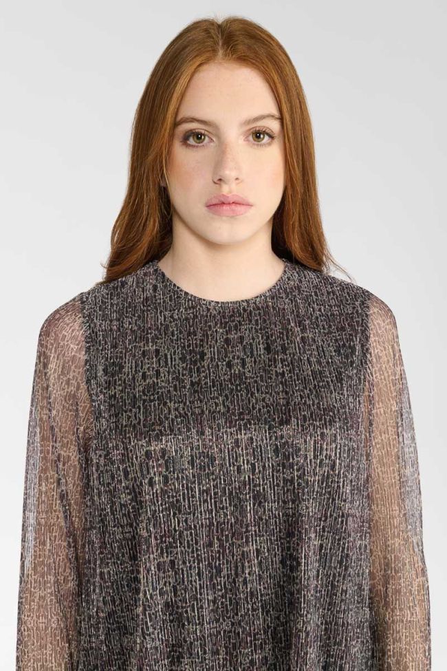 Ancegi iridescent animal print dress