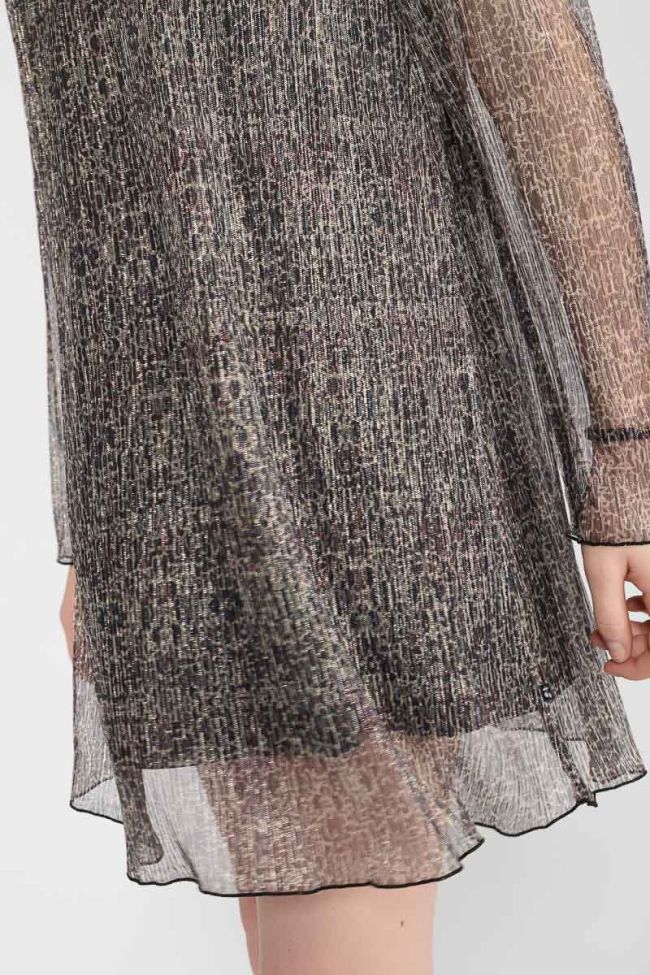 Ancegi iridescent animal print dress