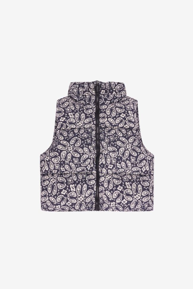 Miriagi paisley sleeveless down jacket