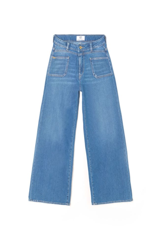 Jeans flare Queen high waist blue N°4