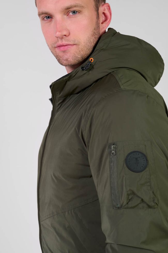 Beltac green down jacket