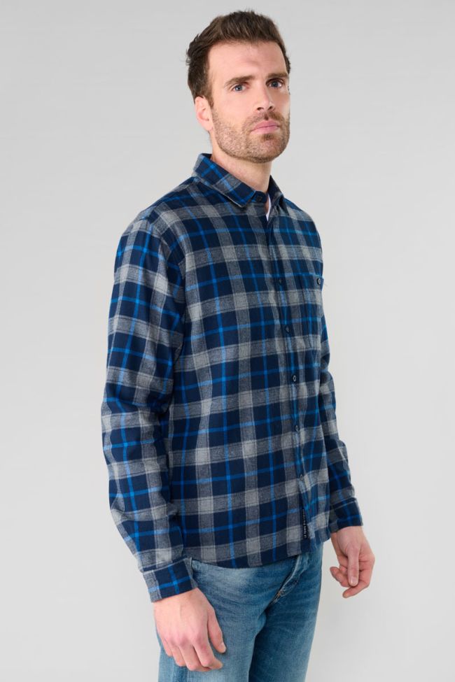 Chemise Camir bleue à carreaux
