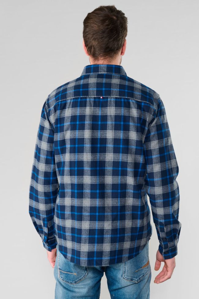 Chemise Camir bleue à carreaux