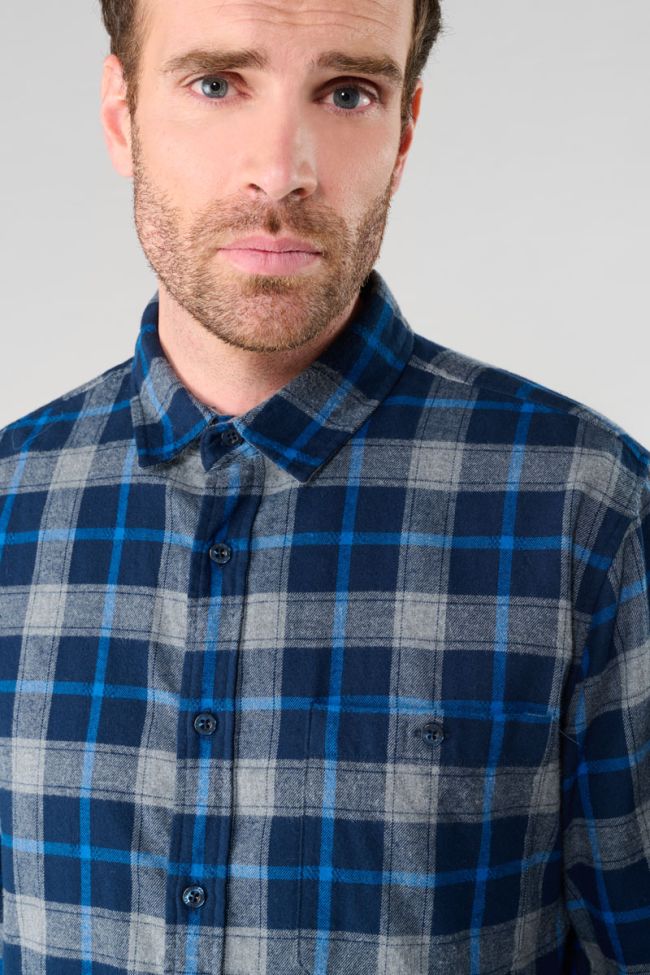 Chemise Camir bleue à carreaux