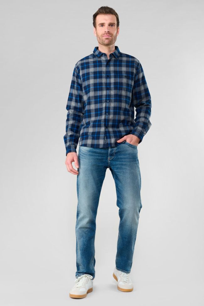 Chemise Camir bleue à carreaux