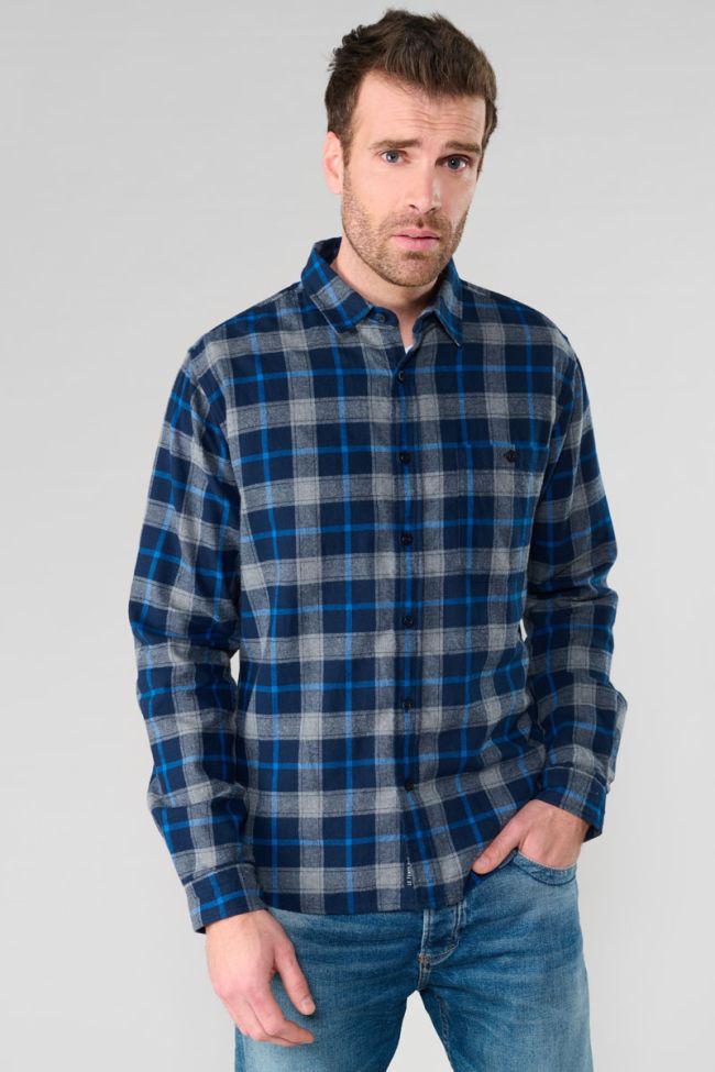 Chemise Camir bleue à carreaux