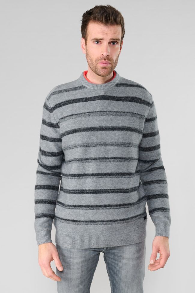 Dunite grey striped sweater