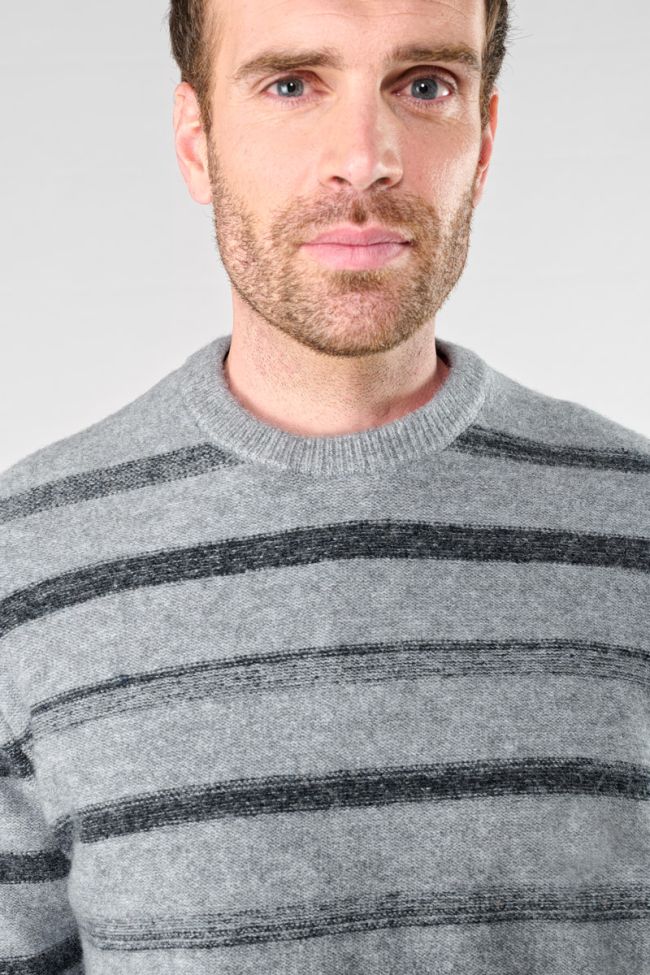 Dunite grey striped sweater