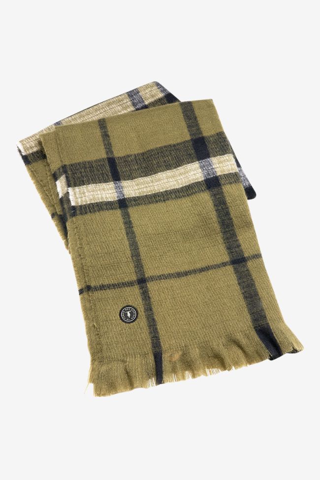 Edas khaki plaid scarf
