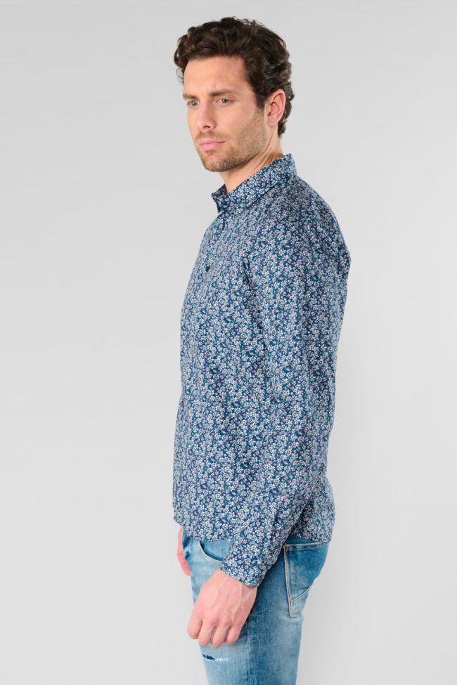 Fusar blue floral shirt