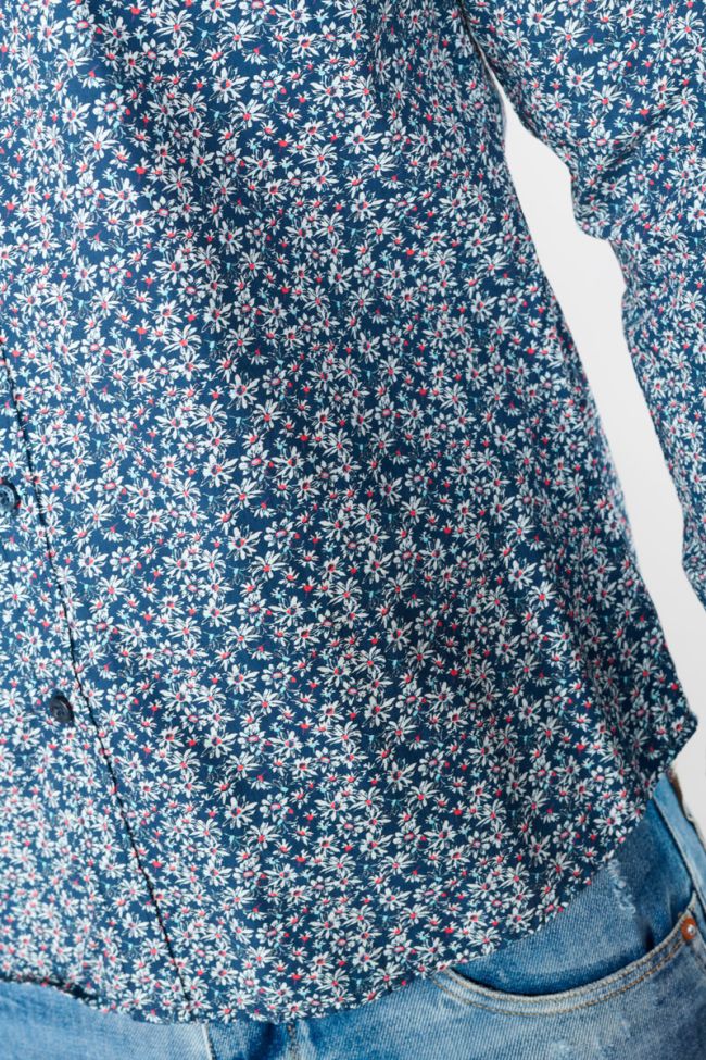 Fusar blue floral shirt