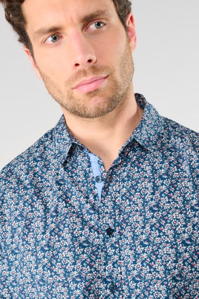 Fusar blue floral shirt