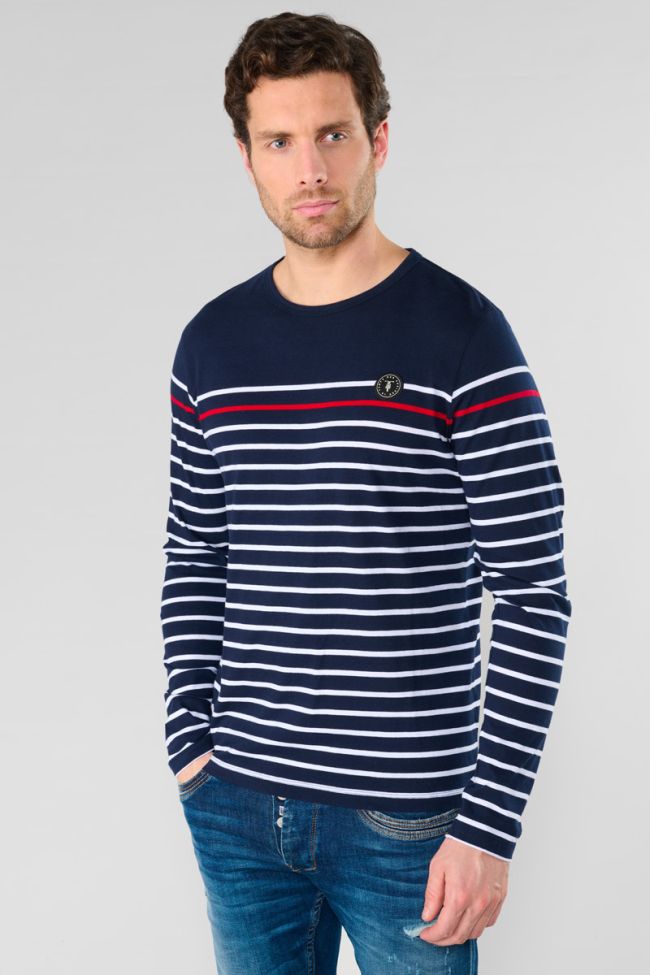 Istor navy blue long-sleeved T-shirt