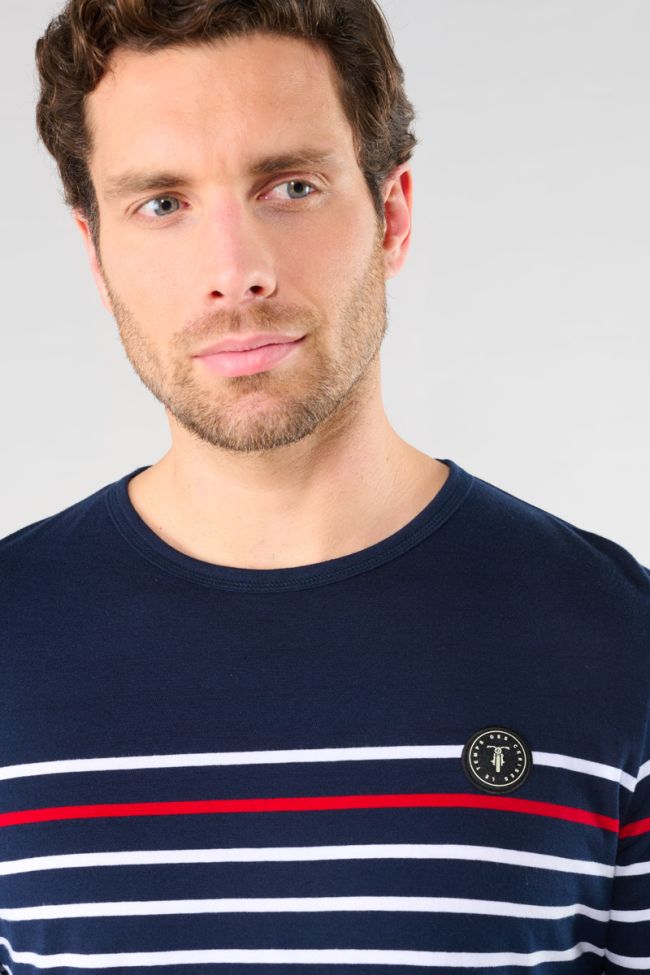 Istor navy blue long-sleeved T-shirt