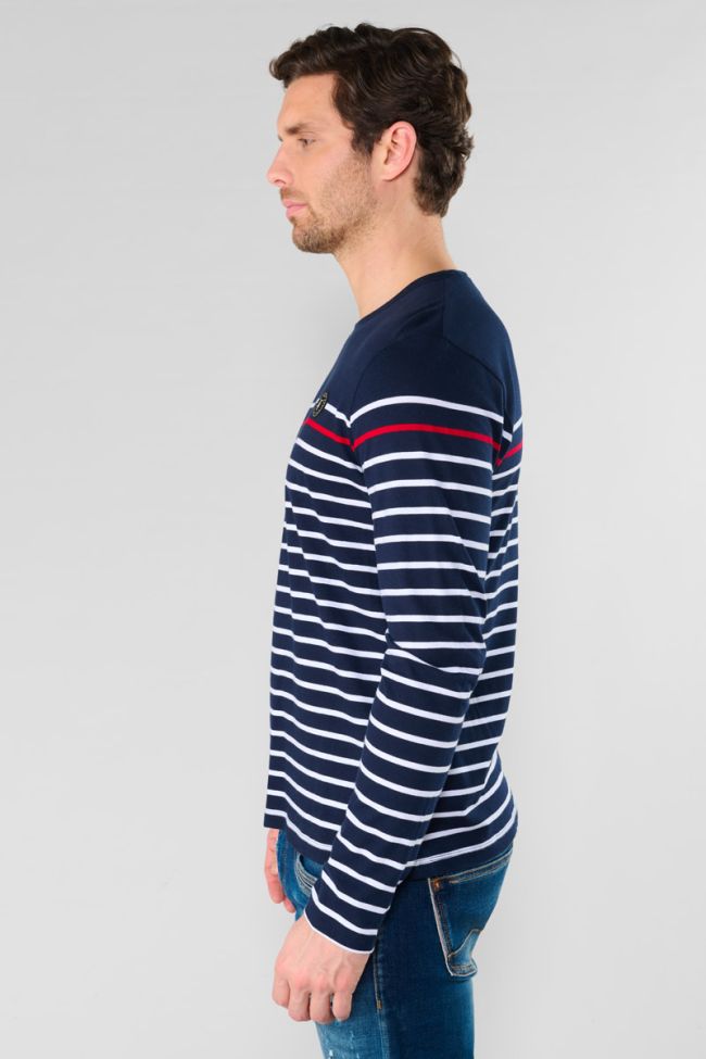 Istor navy blue long-sleeved T-shirt