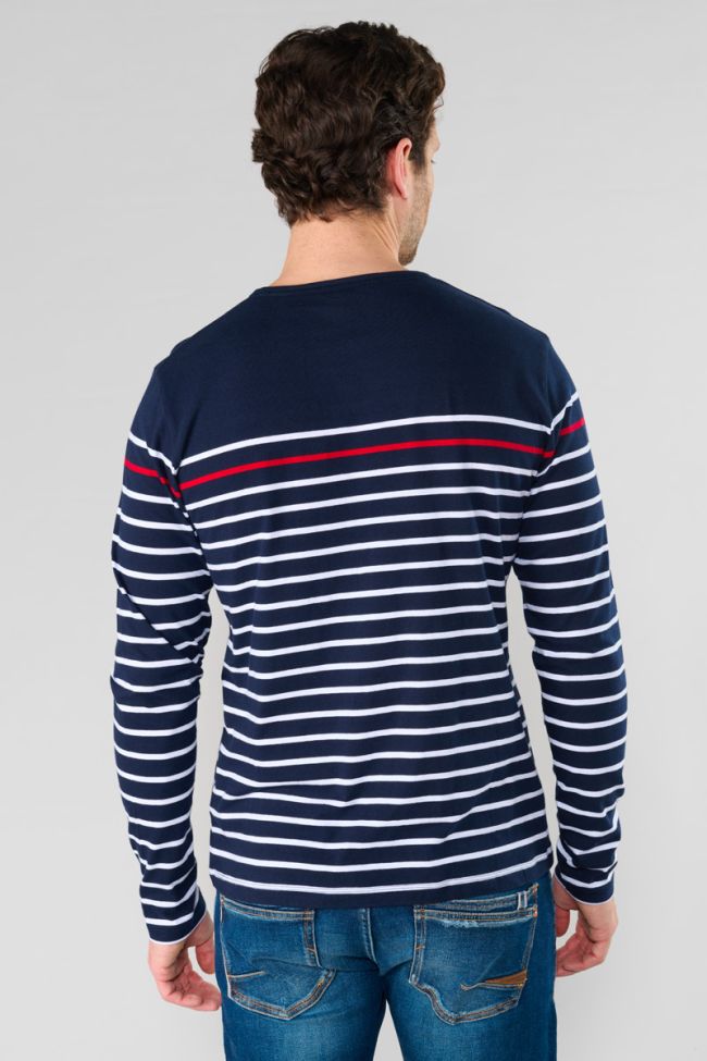 Istor navy blue long-sleeved T-shirt