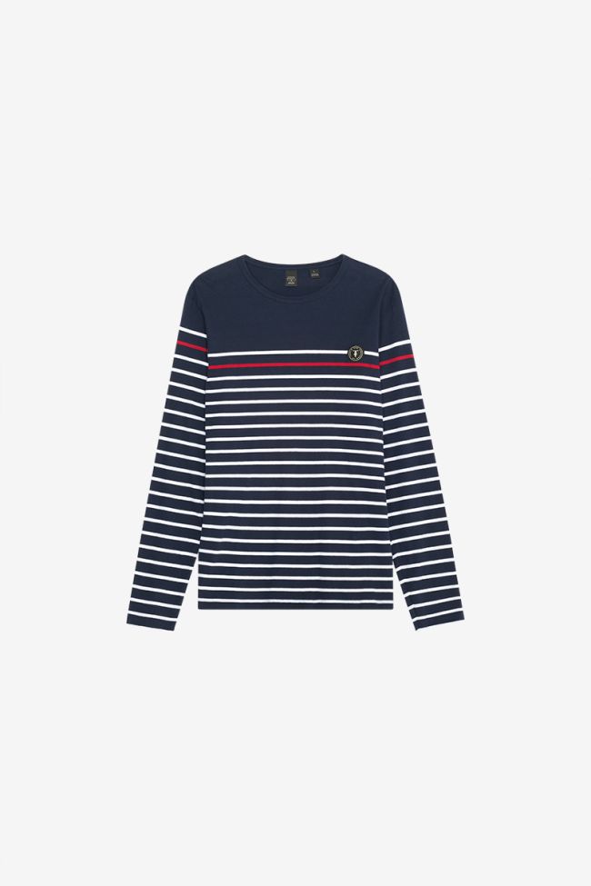 Istor navy blue long-sleeved T-shirt